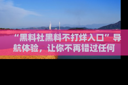 “黑料社黑料不打烊入口”导航体验,让你不再错过任何精彩黑料