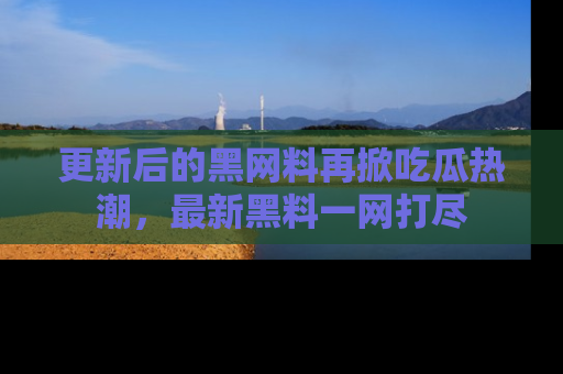 更新后的黑网料再掀吃瓜热潮，最新黑料一网打尽