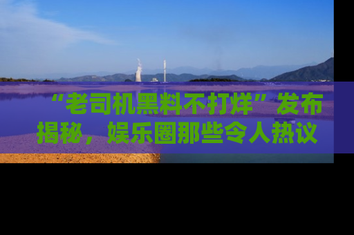 “老司机黑料不打烊”发布揭秘,娱乐圈那些令人热议的黑暗秘密!