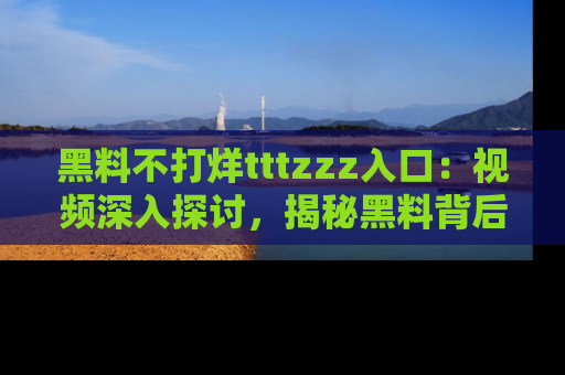 黑料不打烊tttzzz入口：视频深入探讨，揭秘黑料背后的人和事