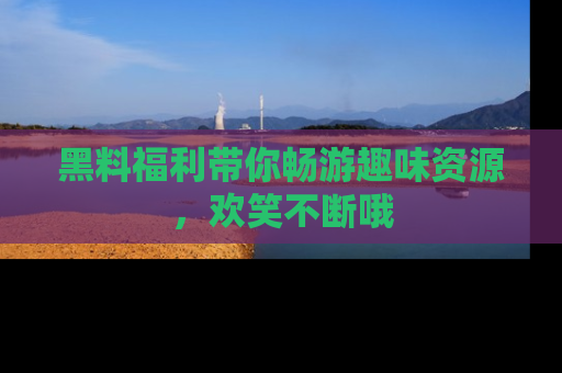 黑料福利带你畅游趣味资源，欢笑不断哦
