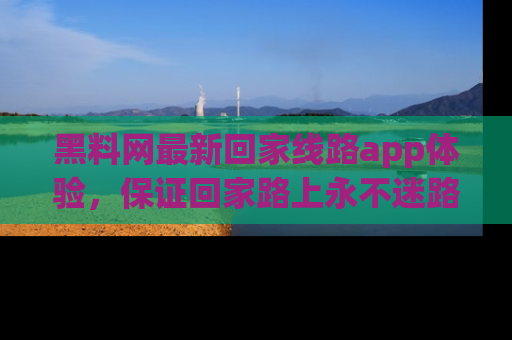 黑料网最新回家线路app体验，保证回家路上永不迷路顺畅