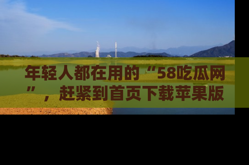 年轻人都在用的“58吃瓜网”,赶紧到首页下载苹果版吧!