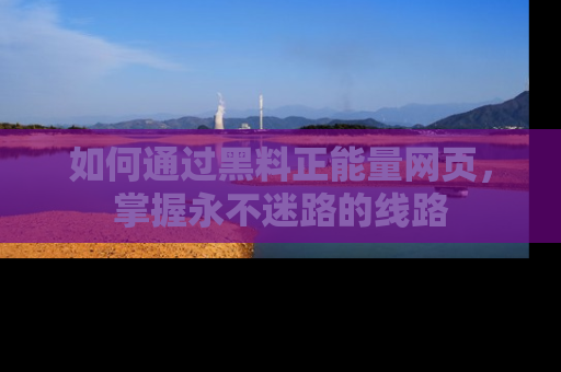 如何通过黑料正能量网页,掌握永不迷路的线路