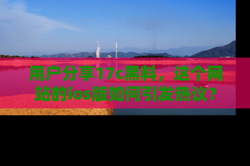 用户分享17c黑料，这个网站的ios版如何引发热议？