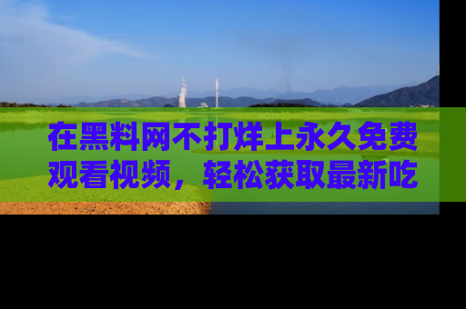 在黑料网不打烊上永久免费观看视频，轻松获取最新吃瓜资讯！